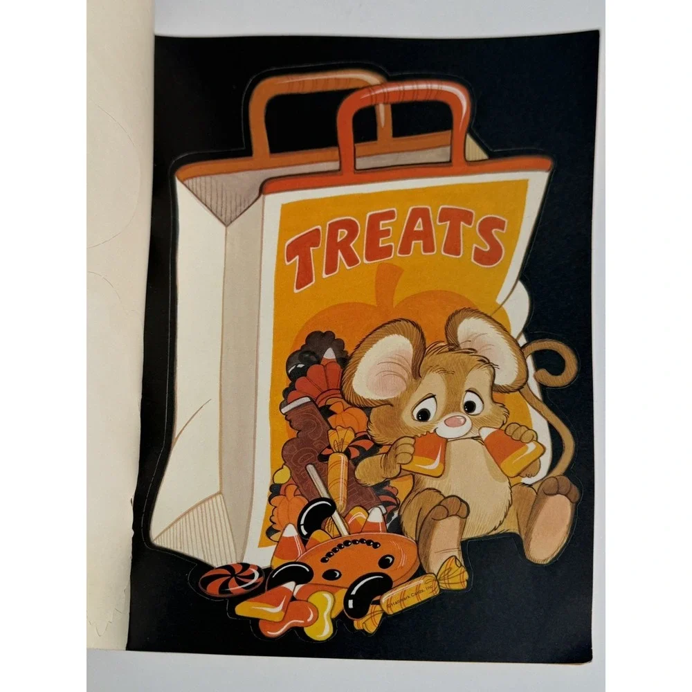 Vintage Halloween Die Cuts Blackie & Squeaky Hallmark Halloween 1970s Unpunched